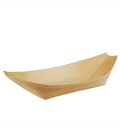 Placă - Barcă din lemn fourchette (50 buc)