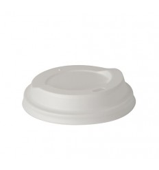 Capac alb PLA pentru pahar 300/400ml (50buc)