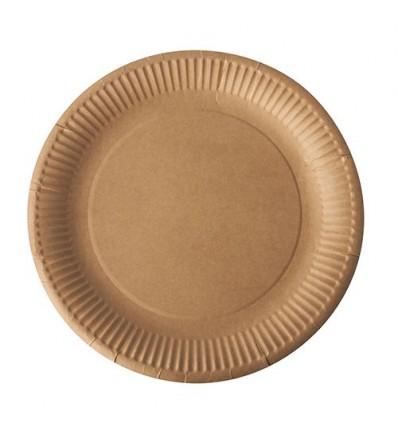 Farfurie 23cm maro (50buc)