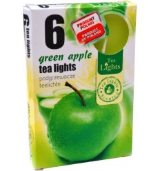 Свеча чайная аромат зелёного яблока (6 шт)