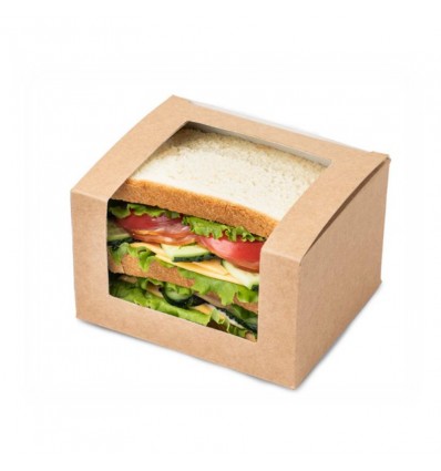Упаковка для сэндвичей «Square cut sandwich box» (25 шт)