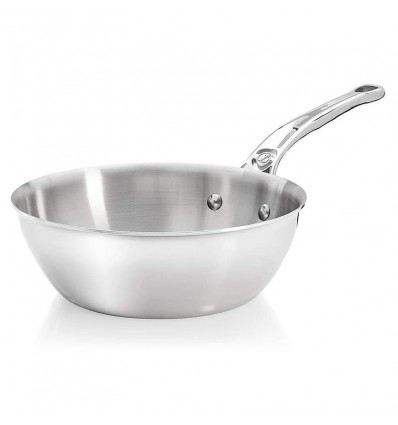 Tigaie rotunjită din oțel inoxidabil 24 cm Milady