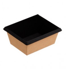 Lunch box 250 ml + capac (50 buc)