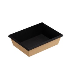 Lunch box 500ml + capac (50 buc)