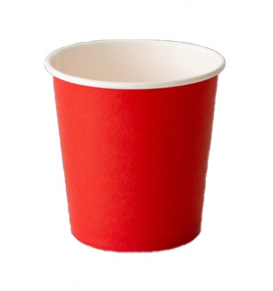 Стакан бумажный 100ml красный (50шт)