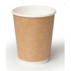 Pahar alb Termo Крафт (2 straturi) 250ml (25buc)