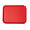 Tava din plastic Pizza 345*270 rosu