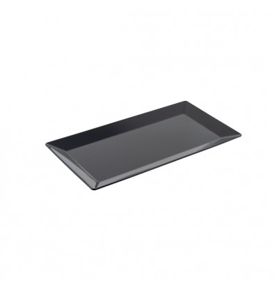 Farfurie drept/a 18*34 cm negru 1 buc PC