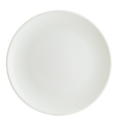 Iris White Gourmet Flat Plate 27cm
