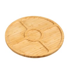 Tava pt servire din bambus 35cm
