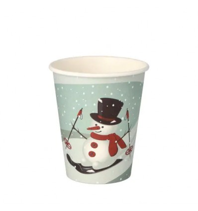 Стакан бумажный 200ml "Snowtime" (50шт)