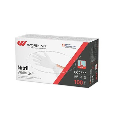 ManusI nitril alb  100buc  L