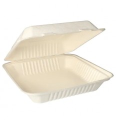 Caserola din trest de zahar alb"Pure"8*25.5*25.5cm 25 buc