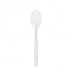 Ложка пластиковая (прозрачная) 18.5cm (50шт)