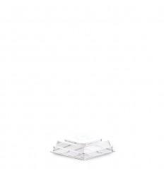 DOME LID WITHOUT HOLE PET TRANSPARENT KUBIK