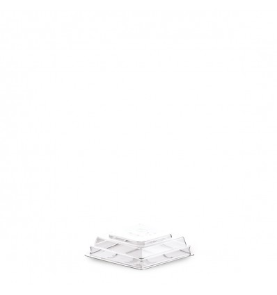 DOME LID WITHOUT HOLE PET TRANSPARENT KUBIK