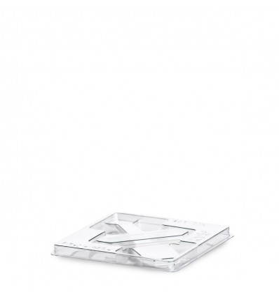 FLAT LID PET TRANSPARENT