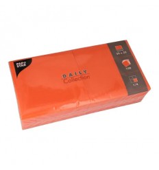 Servetele de hartie portocalie 32x32cm 150 buc